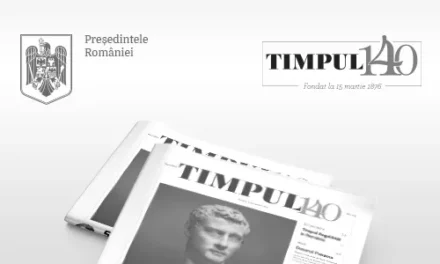 Președintele României, domnul Klaus Iohannis, a conferit Ordinul „Meritul Cultural” în grad de Cavaler, categoria F „Promovarea culturii”, publicației Timpul