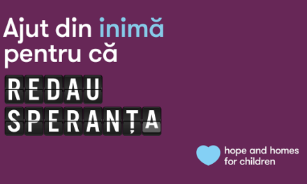 Hope and Homes for Children lansează campania umanitară „Ajut din inimă”, dedicată copiilor și tinerilor vulnerabili afectați de COVID-19