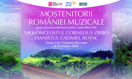 „Moștenitorii României muzicale”: pianistul Cadmiel Boțac și violoncelistul Cornelius Zirbo, într-un turneu dedicat aniversării Radio România Muzical – 25
