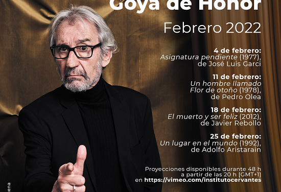 Actorul José Sacristán, laureatul Premiului Goya de Onoare 2022, în patru lungmetraje difuzate luna aceasta