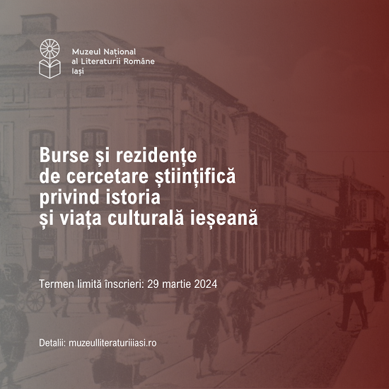 Burse și rezidențe de cercetare științifică „Junimea” – apel deschis la candidaturi