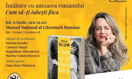 Scriitoarea Hila Blum, un nume în plină ascensiune  al literaturii israeliene, vine la București