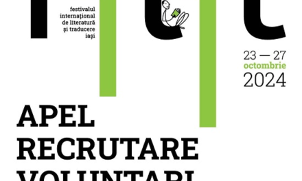 Apel recrutare voluntari pentru FILIT 2024