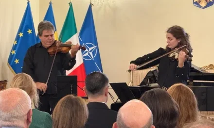 Vioara și Enescu, ovații la Ambasada României în Italia |  Festivalul Internațional Propatria continuă la Roma și în alte 4 orașe europene