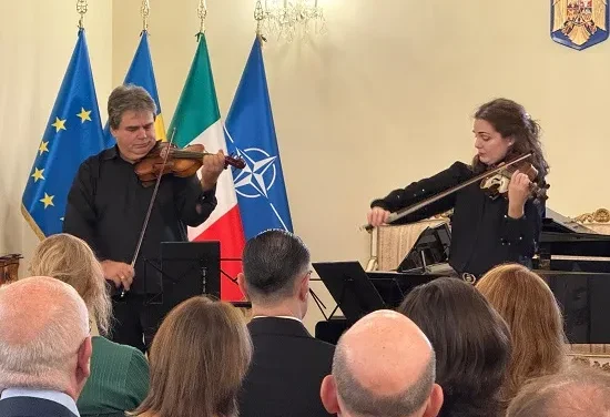 Vioara și Enescu, ovații la Ambasada României în Italia |  Festivalul Internațional Propatria continuă la Roma și în alte 4 orașe europene