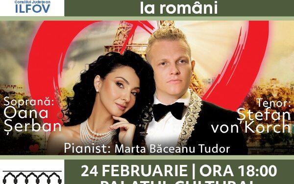 „JE T’AIME” – incursiuni muzicale spre inima Parisului, cu tenorul ŞTEFAN von KORCH şi invitaţii, pe 24 februarie la Palatul Cultural – Buftea