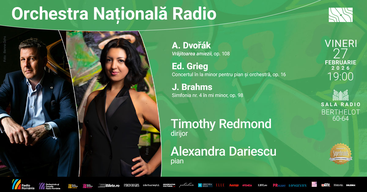 Din Marea Britanie la București: pianista Alexandra Dariescu cântă Grieg la Sala Radio