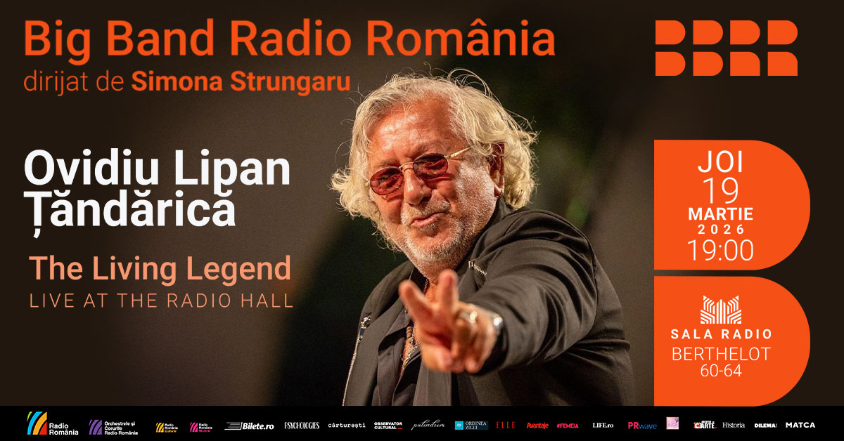 „The Living Legend – LIVE at the Radio Hall”: Ovidiu Lipan Țăndărică și Big Band-ul Radio România