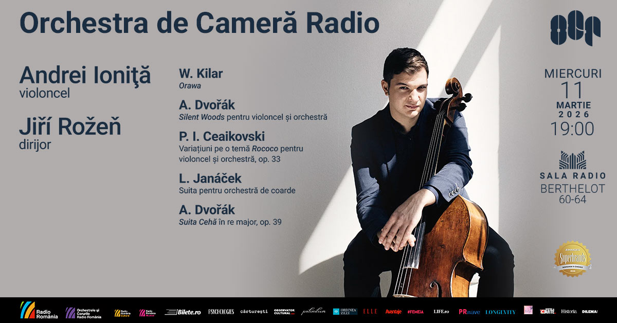 Singurul român premiat cu Medalia de aur a Concursului Internațional „Ceaikovski”, violoncelistul Andrei Ioniță revine la Sala Radio
