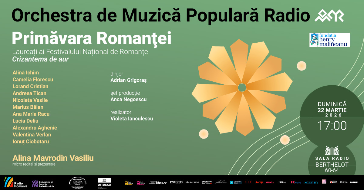 Laureaţi ai Festivalului Naţional de Romanţe „Crizantema de aur” la Sala Radio