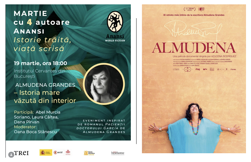 Seară de literatură și film la Institutul Cervantes:universul literar al scriitoarei Almudena Grandes