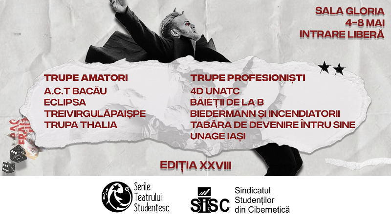 Serile Teatrului Studențesc revine cu cea de-a XXVIII-a ediție!