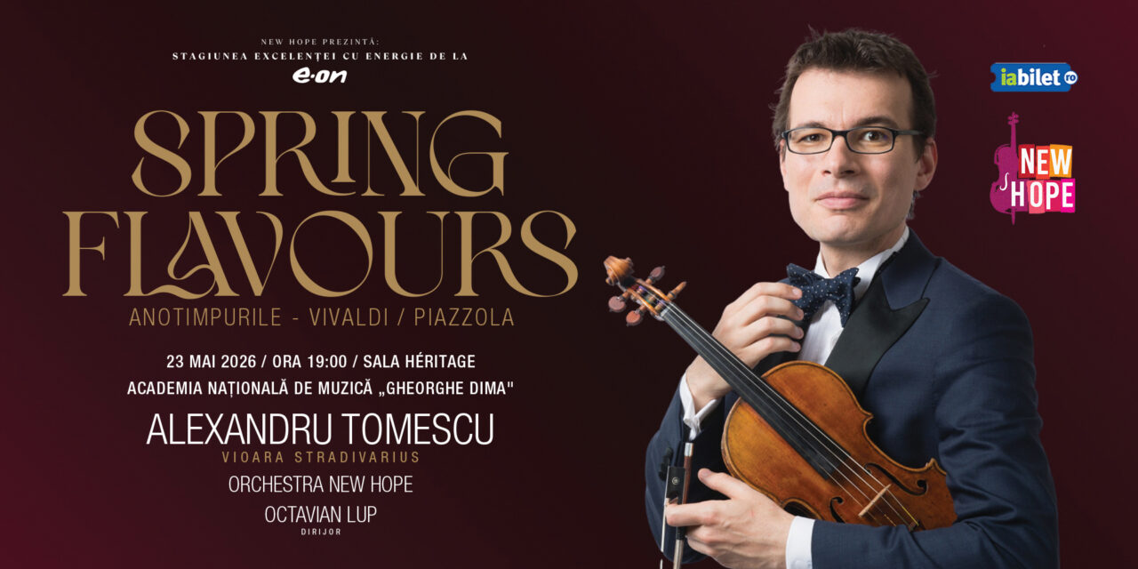 Premieră la Sala Héritage din Cluj-Napoca: sunetul viorii Stradivarius va răsuna într-un concert susținut de Alexandru Tomescu și Orchestra New Hope