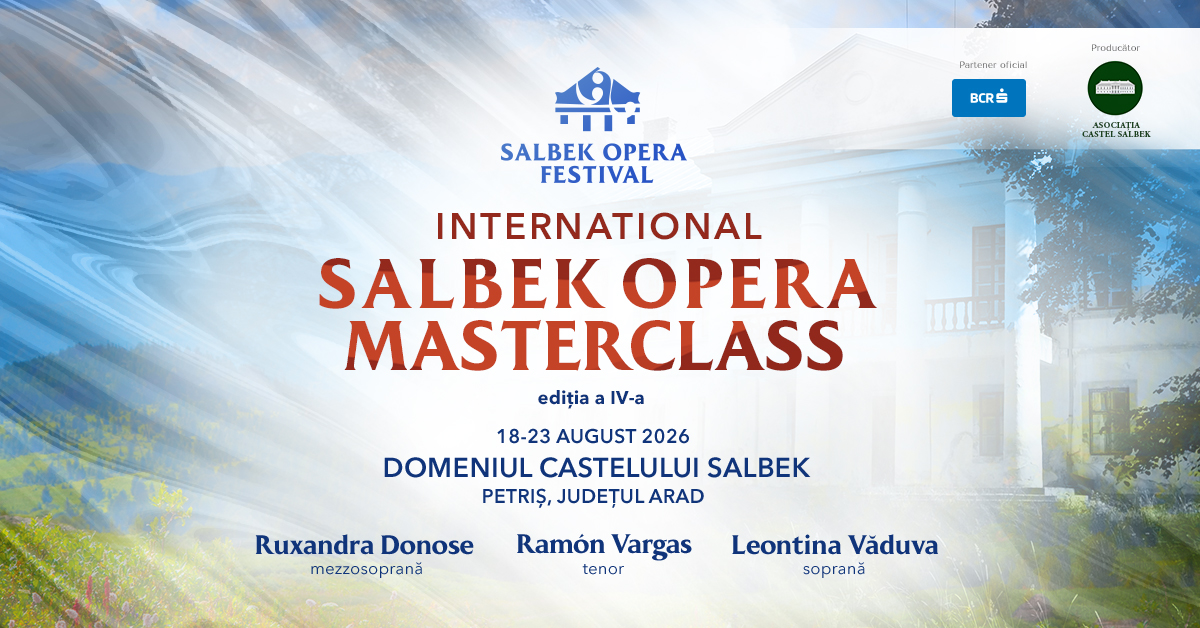 S-au lansat înscrierile la International Salbek Opera Masterclass 2026