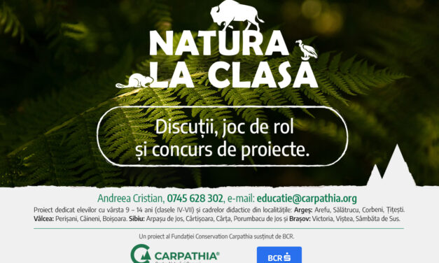 Caravana „Natura la clasă” va ajunge la peste 1.000 de elevi din jurul Munților Făgăraș