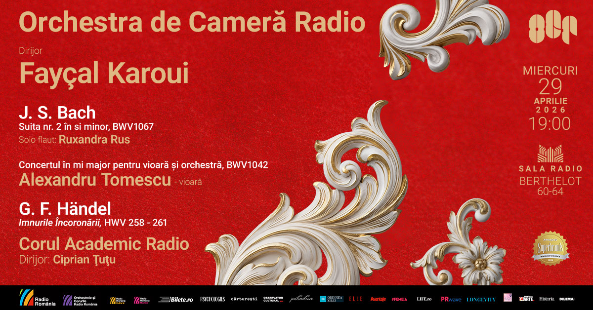 Alexandru Tomescu cântă Bach la Sala Radio