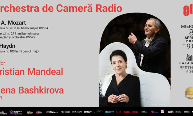 Apreciata pianistă Elena Bashkirova cântă Mozart la Sala Radio, sub bagheta lui Cristian Mandeal