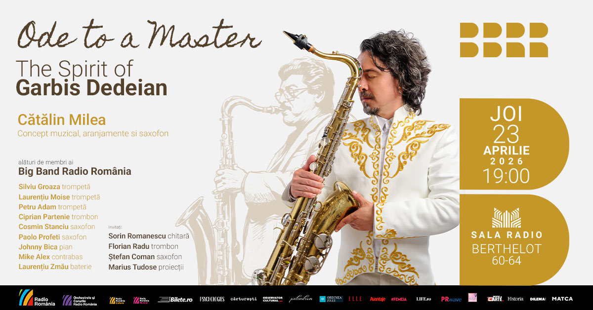 „Ode to a Master” – The Spirit of Garbis Dedeian: concert-omagiu în memoria legendei jazzului românesc