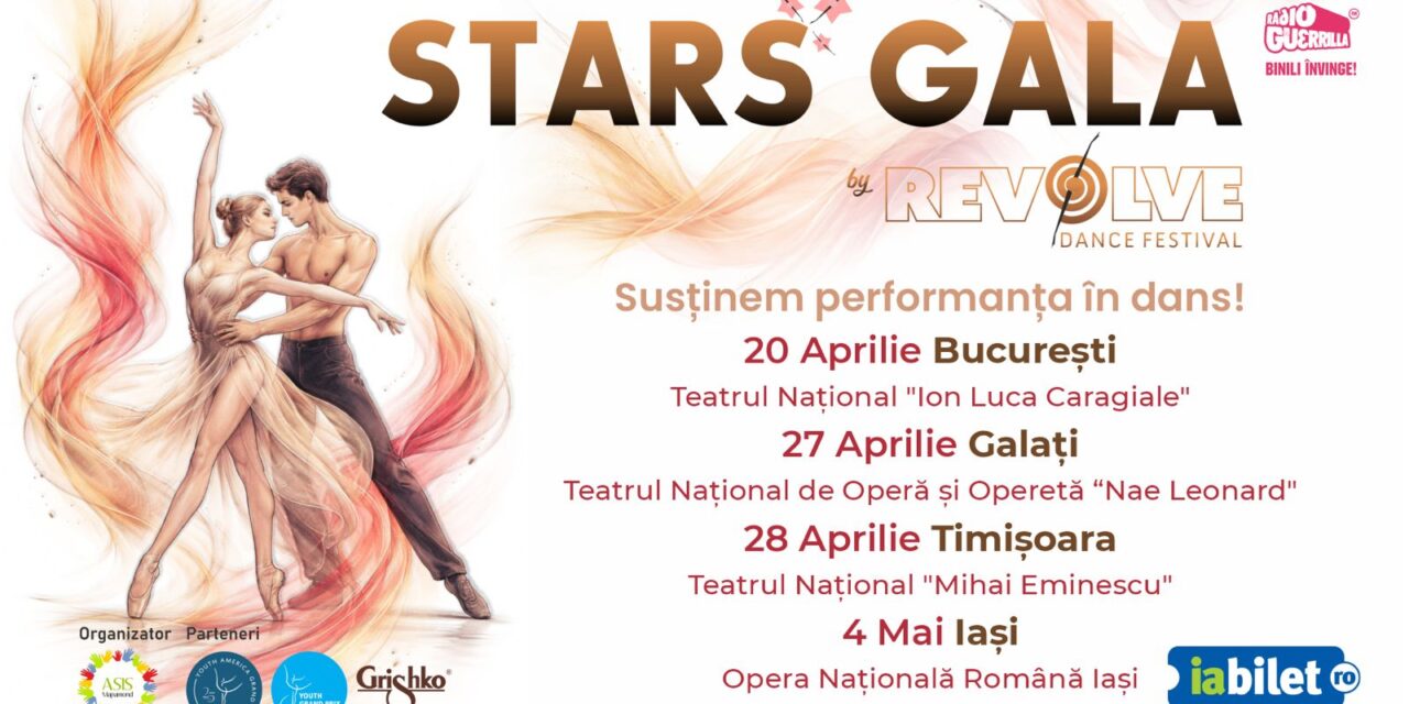 Vedete ale baletului mondial de la Teatrul Mariinsky şi Dutch National Theater în premieră la București, pe scena TNB, pe 20 aprilie în STARS GALA by Revolve Dance