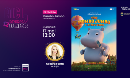 „Aici, Cinema Junior” – episodul #12. Proiectul de educație cinematografică pentru micii cinefili împlinește un an