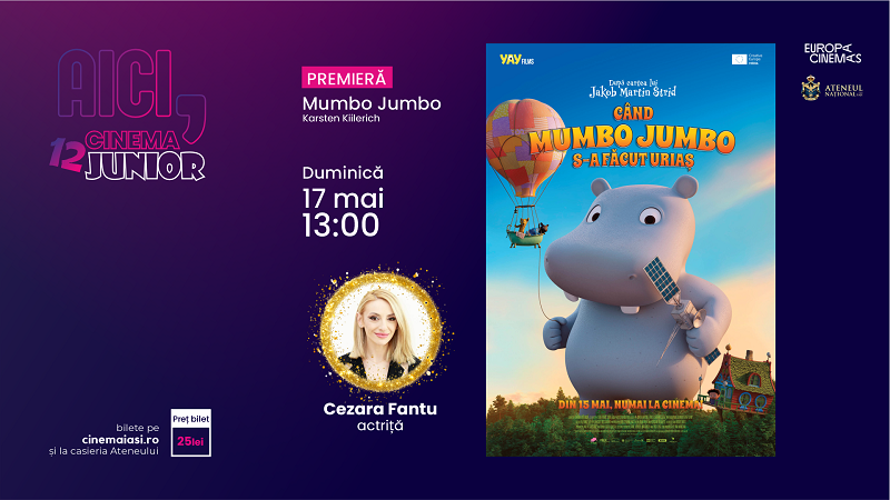 „Aici, Cinema Junior” – episodul #12. Proiectul de educație cinematografică pentru micii cinefili împlinește un an