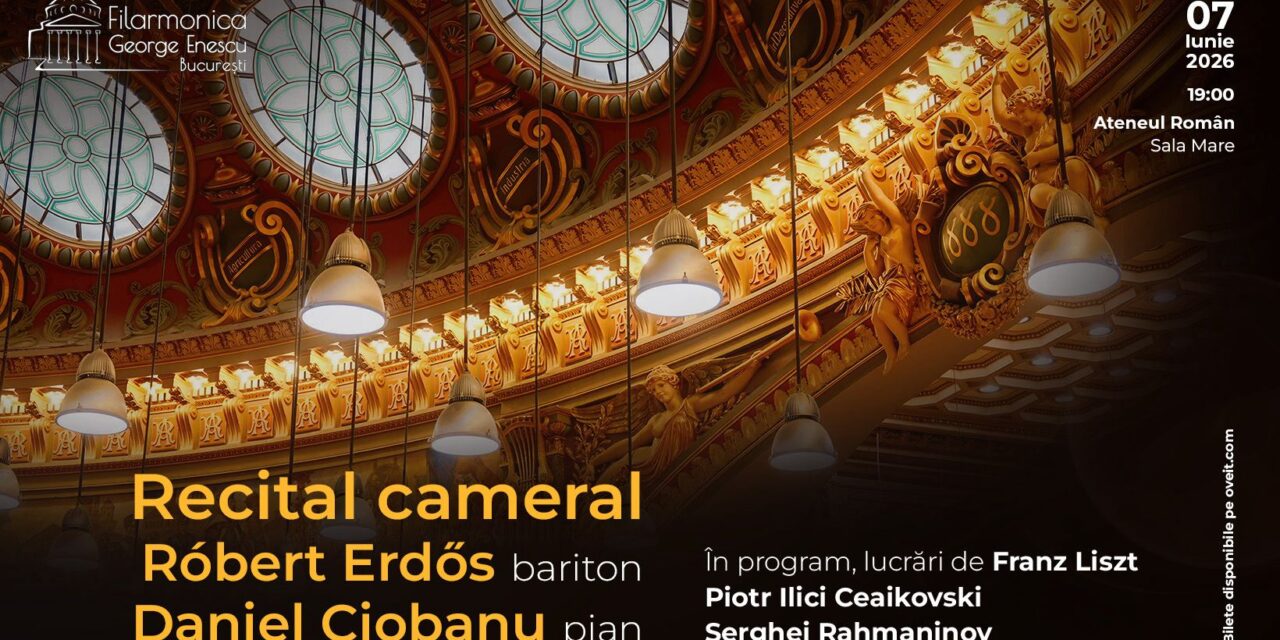 Liszt, Ceaikovski, Rahmaninov – o seară la Ateneu cu baritonul Róbert Erdős şi celebrul pianist Daniel Ciobanu