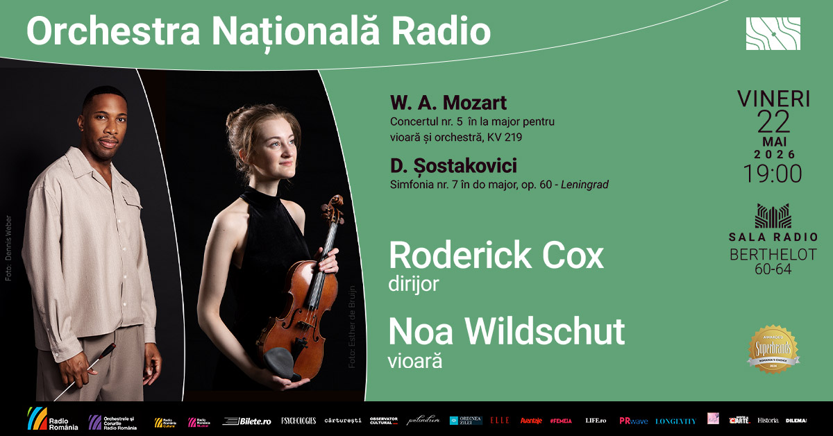 Concert eveniment: Șostakovici: Simfonia nr. 7 – Leningrad și tânăra violonistă olandeză Noa Wildschut