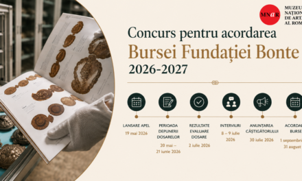Muzeul Național de Artă al României lansează concursul pentru acordarea Bursei Bonte 2026 – 2027