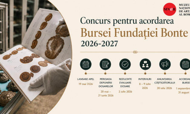 Muzeul Național de Artă al României lansează concursul pentru acordarea Bursei Bonte 2026 – 2027