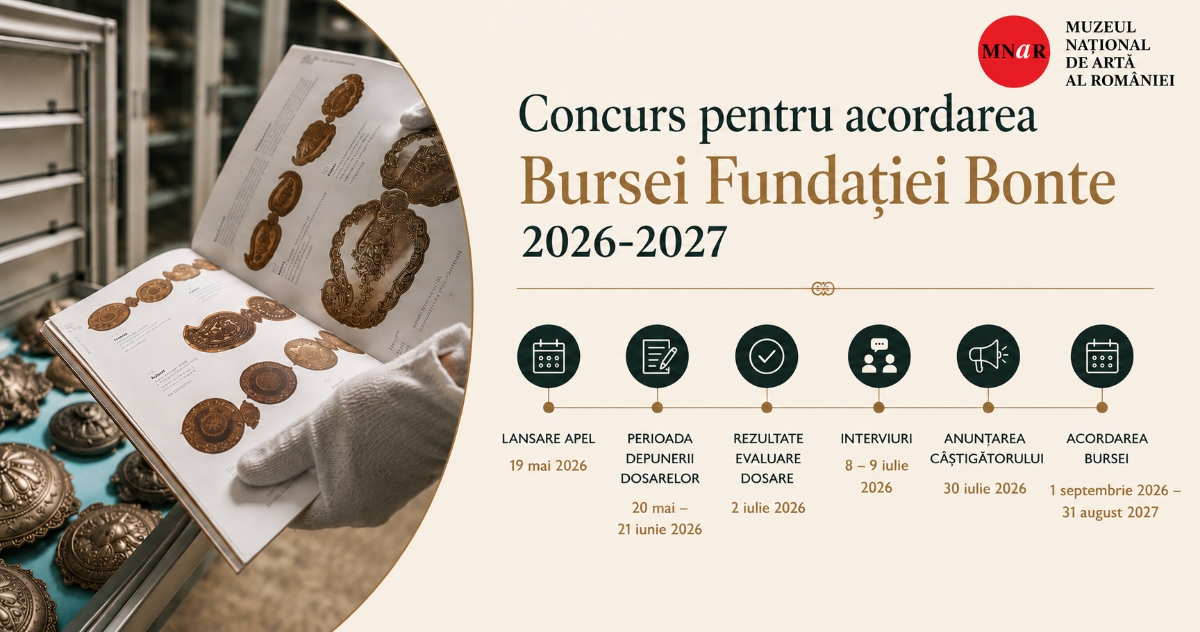 Muzeul Național de Artă al României lansează concursul pentru acordarea Bursei Bonte 2026 – 2027