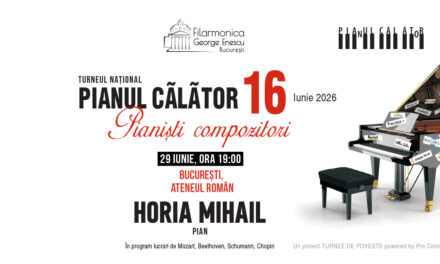 Pianul Călător 2026 ajunge în sala care a văzut totul. Pianistul Horia Mihail concertează, pe 29 iunie, la Ateneul Român