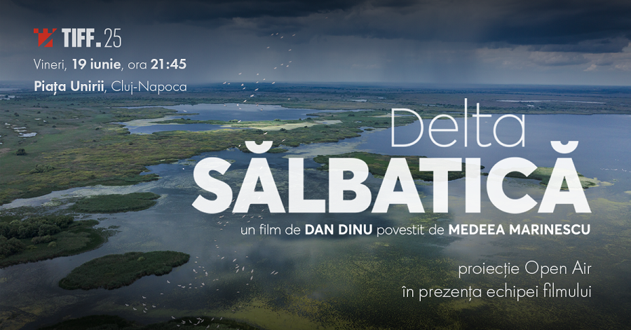 „Delta Sălbatică”, cel mai amplu documentar dedicat Deltei Dunării, proiectat în aer liber, în Piața Unirii, la TIFF.25 în prezența echipei!