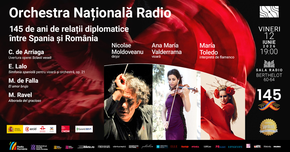 145 de ani de relații diplomatice între Spania și România: concert extraordinar la Sala Radio