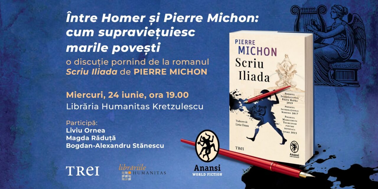 Seară dedicată lui Pierre Michon, unul dintre cei mai importanți scriitori europeni de astăzi, la Humanitas Kretzulescu