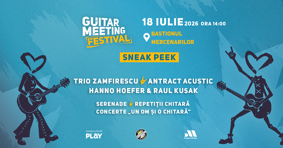 Seară de vară cu chitară clasică, blues, jazz si rock la Guitar Meeting Sneak Peek, pe strada Bastionului