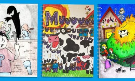 Caietele spun povești – 18 desene făcute de copii și adolescenți intră în universul filmului „PERICOL” și ajung pe caiete, în librăriile din toată țara