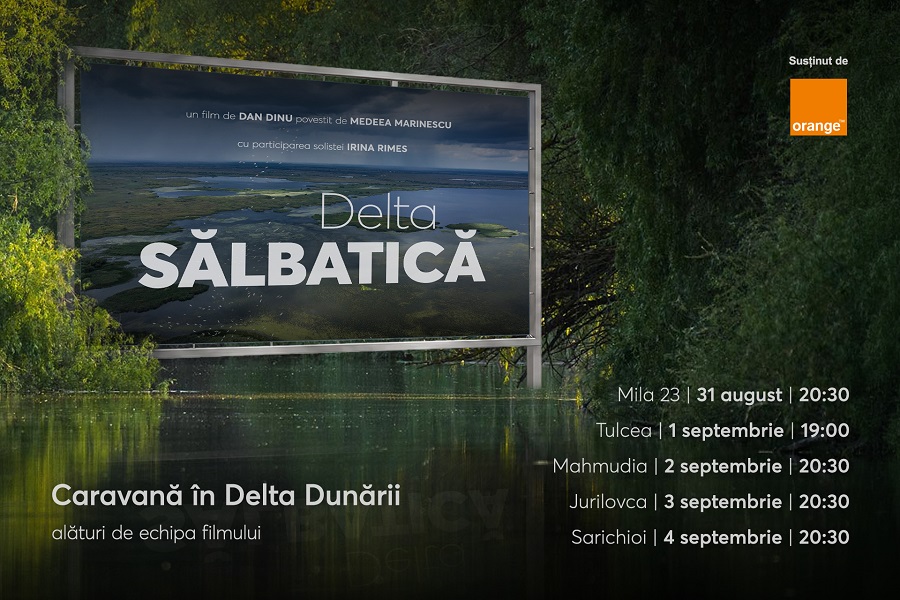 Documentarul „Delta Sălbatică”, proiectat în avanpremieră în Delta Dunării, la Mila 23, Tulcea, Mahmudia, Jurilovca și Sarichioi!