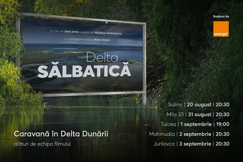Caravana „Delta Sălbatică” – proiecții gratuite în Delta Dunării, la Sulina, Mila 23, Tulcea, Mahmudia și Jurilovca