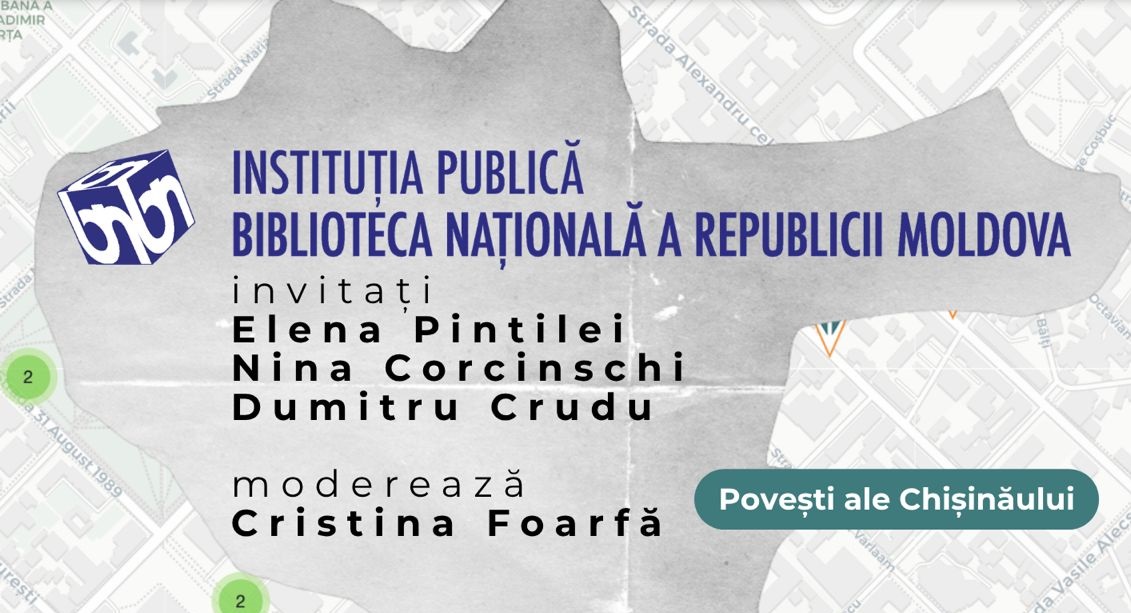Harta Literară ajunge la Chișinău pe 6 și 7 septembrie: orașul între memorie, literatură și povești trăite