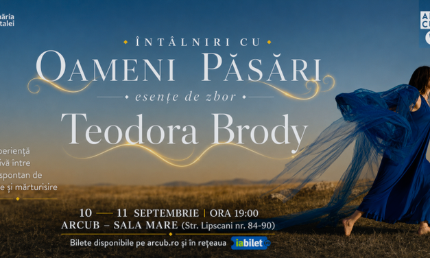 Teodora Brody prezintă la ARCUB „Întâlniri cu Oameni-Păsări – esențe de zbor”: spectacole de muzică, dialog și creație spontană inspirate de Constantin Brâncuși