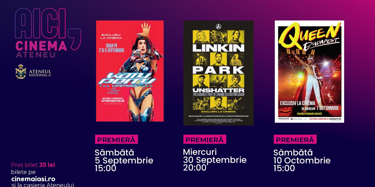 Magia marilor scene internaționale pe marele ecran: concerte transmise la Cinema Ateneu Iași