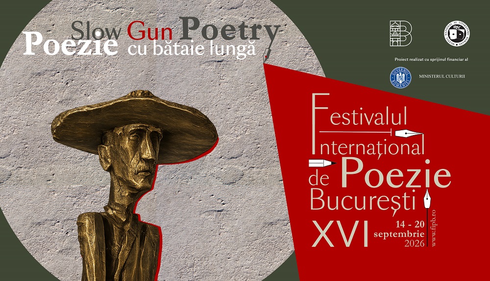 „Slow Gun Poetry / Poezie cu bătaie lungă” – Festivalul Internațional de Poezie București revine cu cea de-a XVI-a ediție