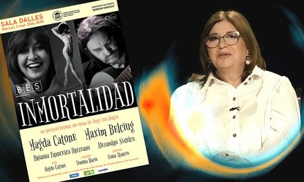 Premieră la Sala Dalles. INMORTALIDAD: Borges pentru toți, cu Magda Catone și Maxim Belciug