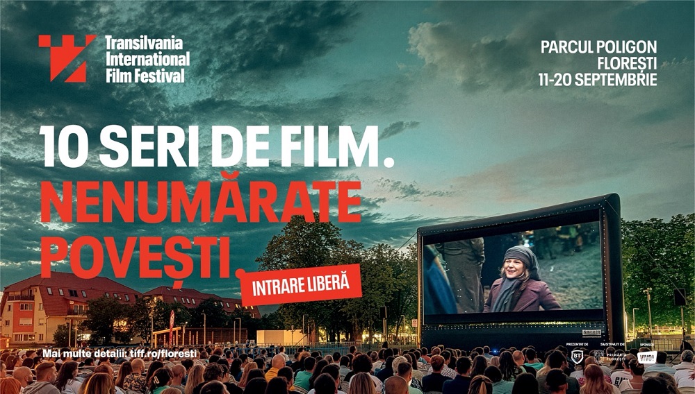 TIFF Florești: zece seri de film în aer liber, între 11 și 20 septembrie, în Parcul Poligon