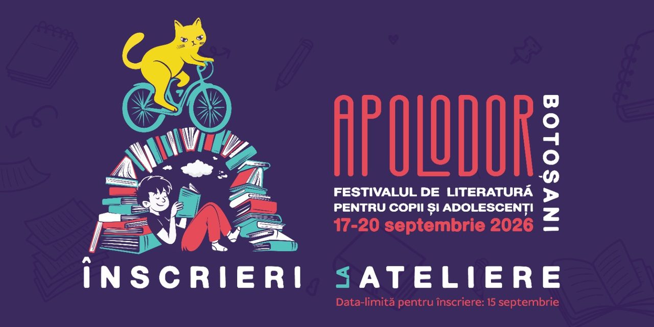 De la jurnalism și filosofie la poezie, teatru și ilustrație. APOLODOR deschide înscrierile la atelierele ediției 2026