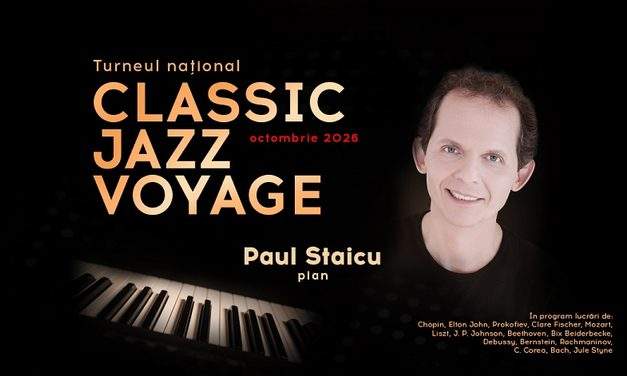 Classic. Jazz. Voyage | Paul Staicu, un pianist format la București și Paris aduce pe aceeași scenă Bach, Mozart, jazz și teme româneşti