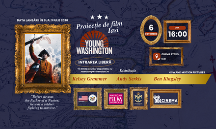 „Tânărul Washington/ Young Washington”, proiecție specială cu intrare liberă la Cinema Ateneu Iași