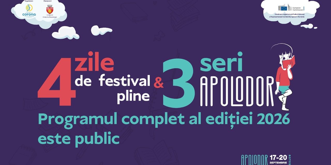 Patru zile de festival pline și trei Seri APOLODOR. Programul complet al ediției 2026 este public