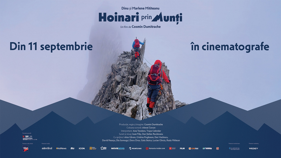 Povestea care te face să privești altfel vârsta, viața și muntele – „Hoinari prin Munți”, din 11 septembrie, în cinematografe