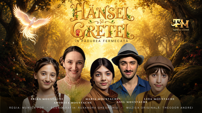 Magia Fraților Grimm la Teatrul Amzei: premiera muzicală interactivă „Hänsel și Gretel în pădurea fermecată”